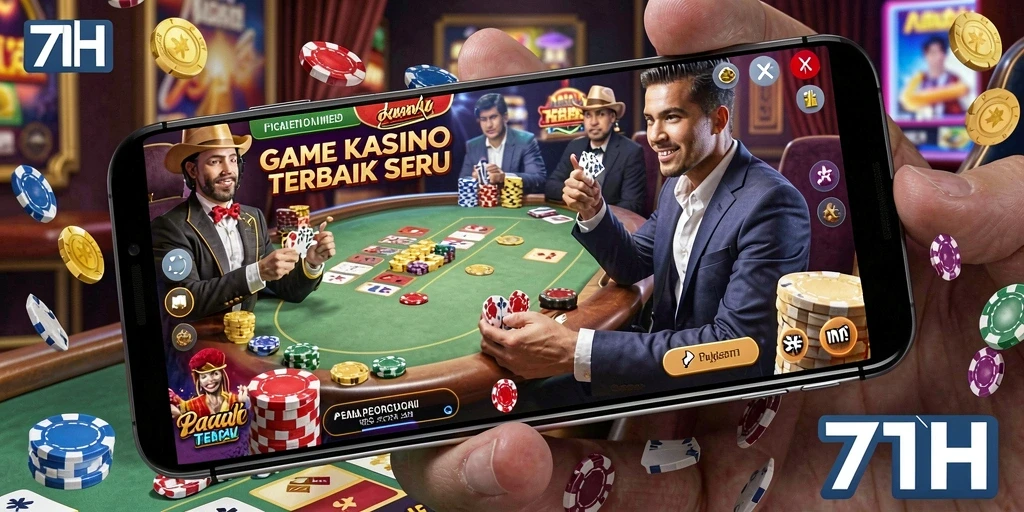 Screenshot menampilkan gameplay mendebarkan di 71H dengan efek visual menawan.