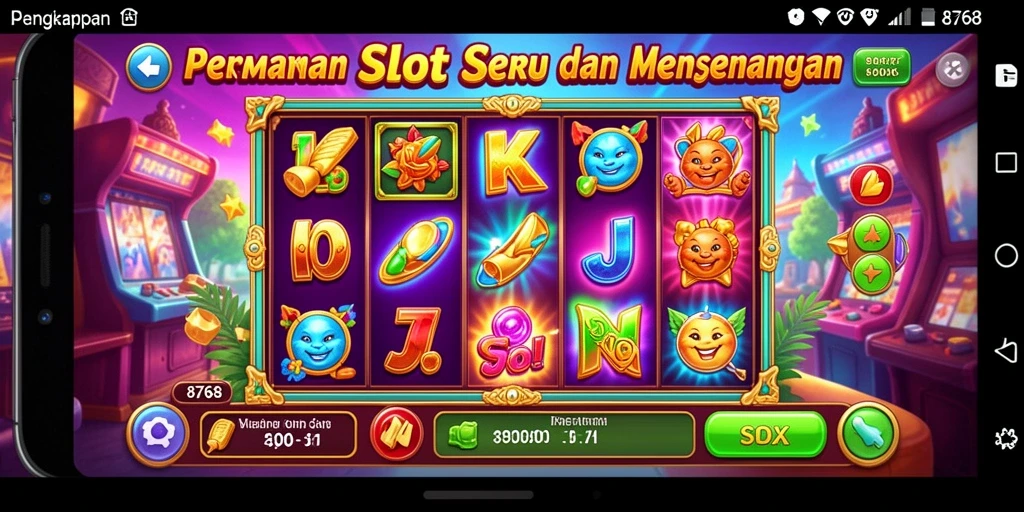 Tampilan gameplay menarik dari permainan Slot 8768.