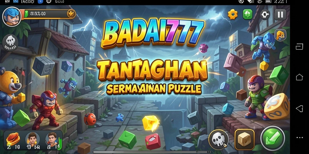 Tampilan gameplay seru dari BADAI777 yang menantang dan menarik.