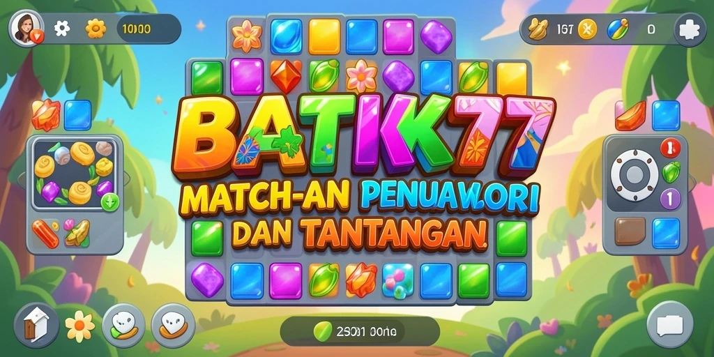 Tampilan gameplay <strong>BATIK77</strong> yang menarik dan penuh warna dari level ke level.