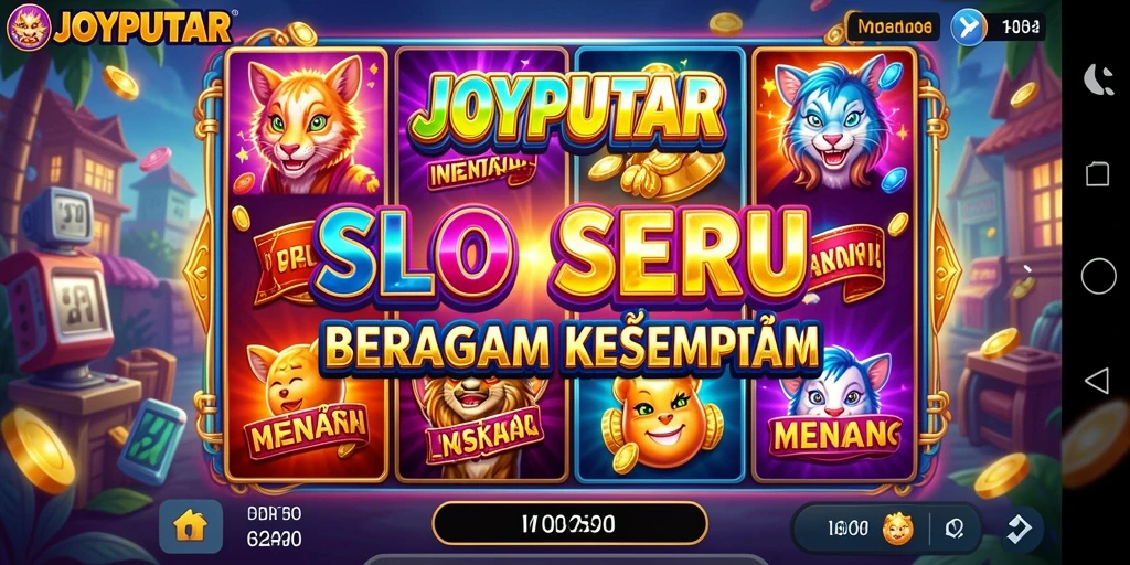 Tampilan gameplay Slot yang menggembirakan di JOYPUTAR.