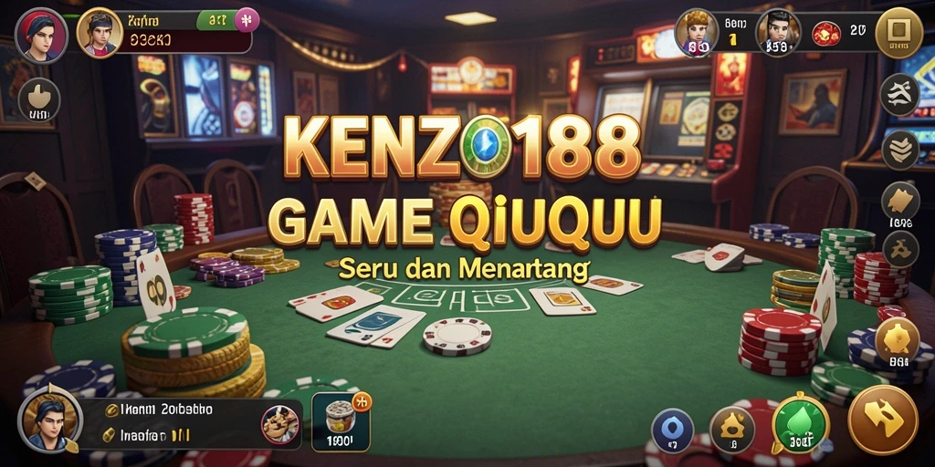 Tampilan gameplay KENZO188 dengan suasana permainan QiuQiu.