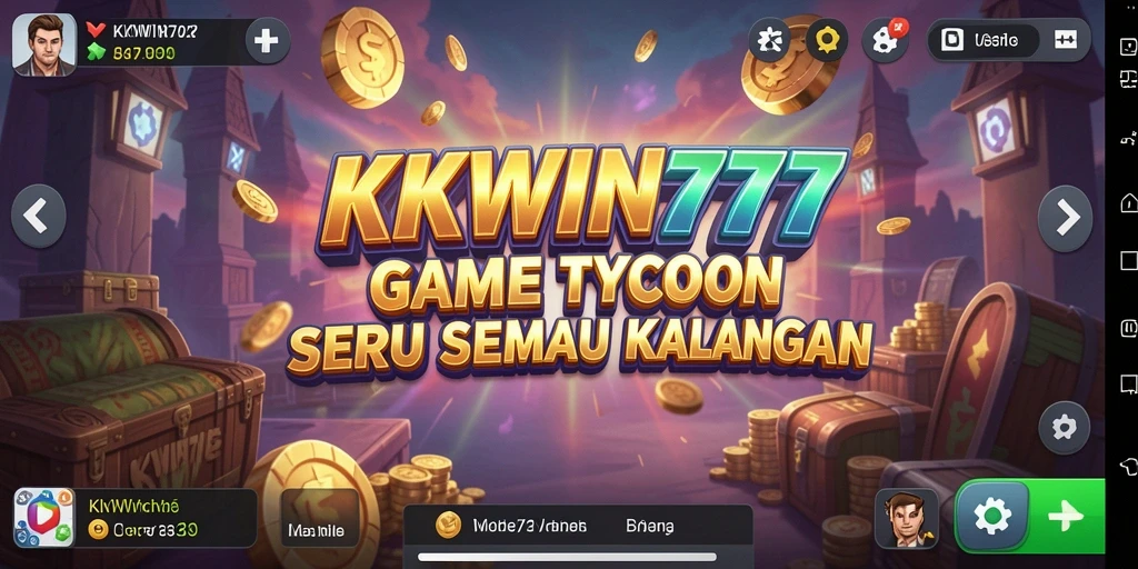 Screenshot KKWIN777 menampilkan pengalaman bermain Tycoon yang menarik.