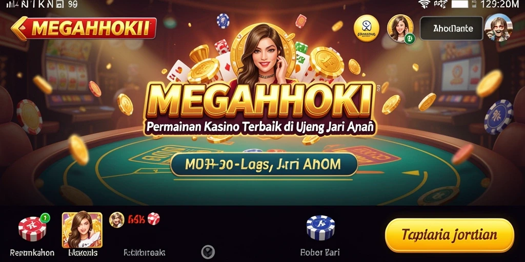 Tangkapan layar MEGAHOKI menampilkan permainan Kasino yang mendebarkan.
