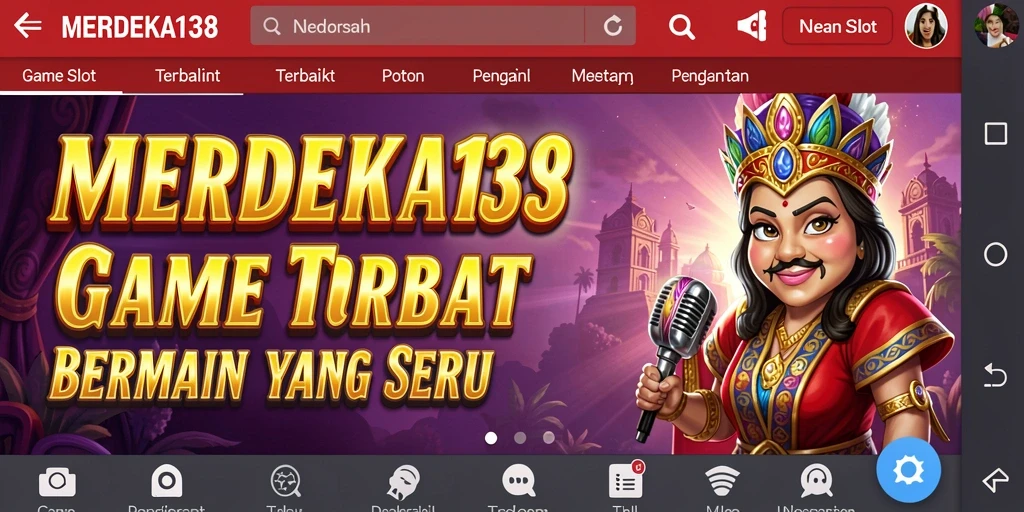 Tampilan gameplay MERDEKA138 dengan grafis slot yang menakjubkan.