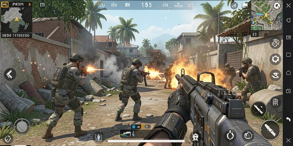 Tampilan aksi mendebarkan dalam gameplay PK95 yang seru.