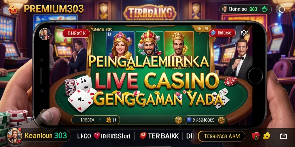 Tampilan gameplay Live Casino yang seru dan interaktif di PREMIUM303.