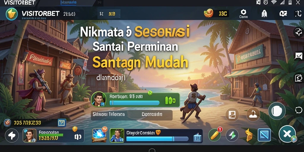 Tampilan gameplay VISITORBET yang mengasyikkan dan penuh warna.